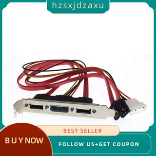 【hzsxjdzaxu】สายเคเบิล Pc DIY SATA เป็น ESATA และ 4Pin IDE Molex Power PCI สําหรับฮาร์ดไดรฟ์ภายนอก