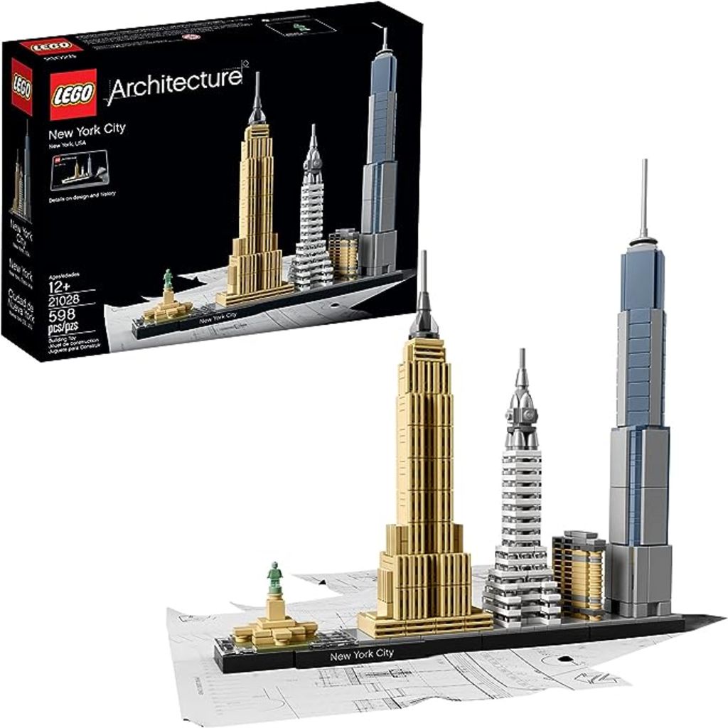 LEGO Architecture New York City Skyline 21028, Collectible Model Kit for Adults to Build, Creative A