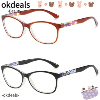 Okdeals แว่นตาอ่านหนังสือ กรอบเบาพิเศษ สไตล์วินเทจ ป้องกันสายตา สําหรับผู้ชาย และผู้หญิง