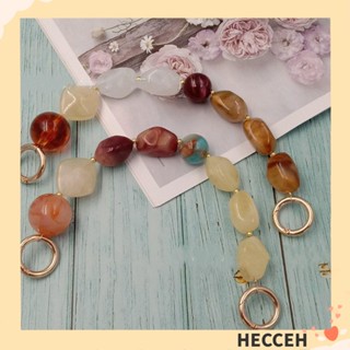 Hecceh สายคล้องกระเป๋าถือ ประดับลูกปัดเรซิ่น หลากสี แบบเปลี่ยน DIY