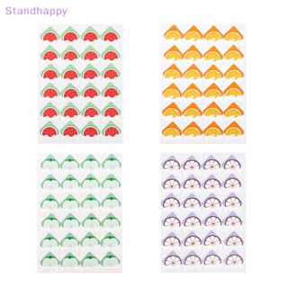 Standhappy สติกเกอร์กระดาษ ลายการ์ตูนผลไม้น่ารัก สําหรับตกแต่งสมุดอัลบั้มรูป 24 ชิ้น ต่อแผ่น