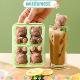 Wisdomest แม่พิมพ์น้ําแข็ง รูปหมีน้อย สําหรับครัวเรือน