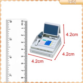 [Lslhj] โมเดลเครื่องบันทึกเงินสด ซูเปอร์มาร์เก็ต ขนาด 1:6 สําหรับเด็ก บ้านตุ๊กตา