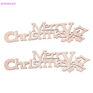 Onew ตัวอักษร Merry Christmas สําหรับตกแต่งบ้าน DIY 10 ชิ้น