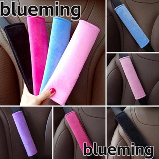 Blueming2 ปลอกหุ้มเข็มขัดนิรภัยรถยนต์ ผ้ากํามะหยี่ขนนิ่ม ปรับได้ เพื่อความปลอดภัย สําหรับเด็ก