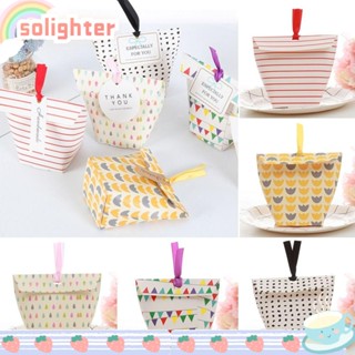 Solighter กล่องขนม สไตล์เกาหลี สําหรับตกแต่ง 10 ชิ้น