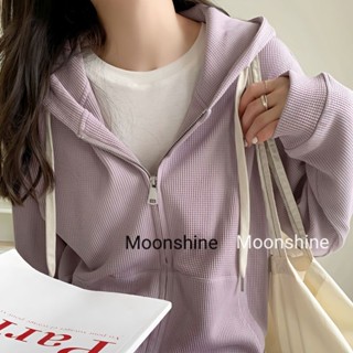 Moon เสื้อกันหนาว เสื้อแขนยาว เสื้อฮู้ด คุณภาพสูง unique Durable cozy A28J1D336Z230909