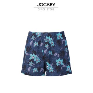 JOCKEY UNDERWEAR กางเกงบ็อกเซอร์ PRINTING รุ่น KU 1868D BOXER สีน้ำเงิน กางเกง บ็อกเซอร์ เสื้อผ้าผู้ชาย