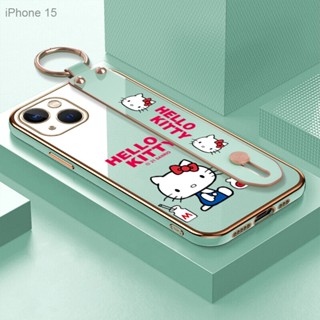 Compatible With iPhone 15 Pro Plus Max เคสไอโฟน สำหรับ Hello Kitty เคส เคสโทรศัพท์ เคสมือถือ