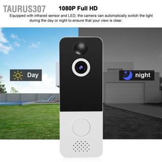 Taurus307 1080P WiFi Video Doorbell PIR Night Vision APP ระยะไกลพร้อม Ding Dong Bell สำหรับ Villa Home Office Apartment 100-240V