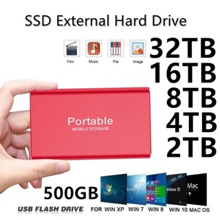 ฮาร์ดไดรฟ์ภายนอก USB3.1 External Solid State Drives Disk สําหรับแล็ปท็อปฮาร์ดดิสก์