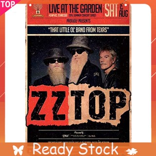 Zztop ภาพวาดเหล็ก ทรงสี่เหลี่ยมผืนผ้า สไตล์วินเทจ ขนาด 20x30 ซม. 20x30 ซม.