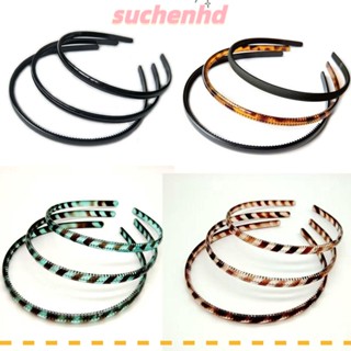 Suchenhd ที่คาดผมอลิซ แคบ พลาสติก กันลื่น ที่คาดผมแฟชั่นผู้หญิง แฟชั่น พร้อมฟันจับ หลากสี จัดแต่งทรงผม ที่คาดผม