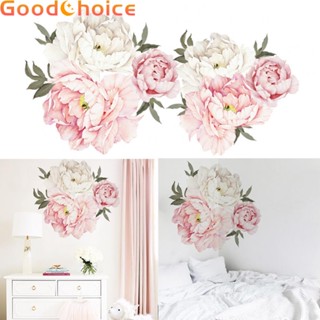 Wall Sticker Waterproof Removable Peony Flower Art Baby Decor Decal Living room