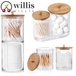 Willis Qtips กล่องเก็บสําลีแผ่น เครื่องสําอาง อเนกประสงค์ สําหรับห้องน้ํา