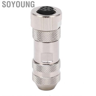 Soyoung Female Aviation Plug 8 Pin IP67  M12  Connector for RV Car Boat