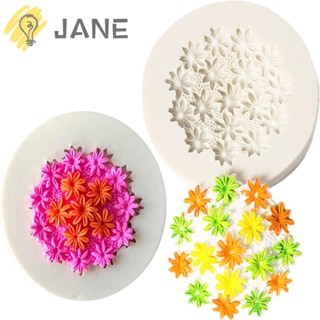 Jane แม่พิมพ์ซิลิโคน รูปดอกเดซี่ สีขาว 7.3*3.9 ซม. สําหรับทําขนมหวาน ฟองดองท์ 2 ชิ้น