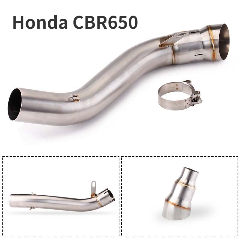 ท่อไอเสียรถจักรยานยนต์ท่อกลางสําหรับ CB650F CB650R CBR650F CBR650R กลาง Link ท่อเชื่อมต่อ