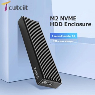 Tcuteit ORICO M2PV-C3 Type-C M.2 NVME กล่องโซลิดสเตทไดรฟ์ USB3.1 10Gbps