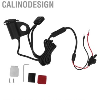 Calinodesign Motorbike Digital Display    Flame Retardant Black  Motorcycle USB Phone Aluminum Alloy for Electric Bike