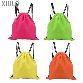 Xiulo Drawstring Backpack Gym Sack Big  Sports Water Resistant Storage Bag for Shopping Sport