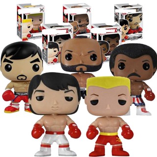 FUNKO โมเดลฟิกเกอร์ PVC รูปนักมวยร็อคกี้ Balboa 18 Apollo Creed 19 ของเล่นสําหรับเด็ก