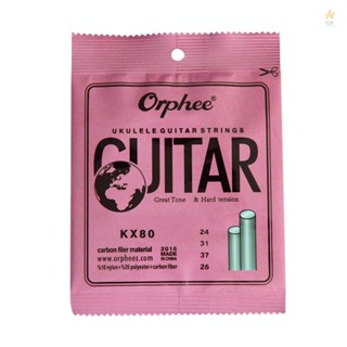 Orphee KX80 Ukelele Strings Full Set 4pcs Replacement - Perfect Strings for Ukelele Players