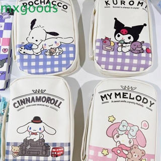 Mxgoods กระเป๋าดินสอ หนัง PU ขนาดใหญ่ จุของได้เยอะ ลาย Cinnamoroll Kuromi สําหรับสํานักงาน โรงเรียน