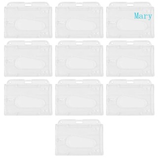 Mary ซองพลาสติกใส แนวตั้ง ทนทาน สําหรับใส่บัตรประจําตัวประชาชน 10 ชิ้น