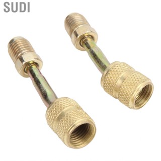 Sudi R410A Connector Reliable Metal Professional Universal 1/4 To 5/16 High Hardness Charging Vacuum Port Adapter for Mini Split