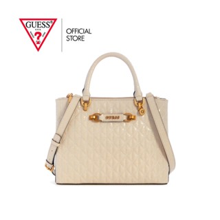 GUESS กระเป๋าสะพายผู้หญิง รุ่น GB898706 AVETA STATUS SATCHEL สีขาว