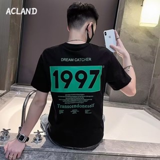 Acland เสื้อยืดผู้ชาย ผู้ชายเสื้อเชิ้ต เสื้อยืด ผ้านุ่ม ใส่สบาย ไม่หด ไม่ต้องรีด MTX2390KEX 37Z230913