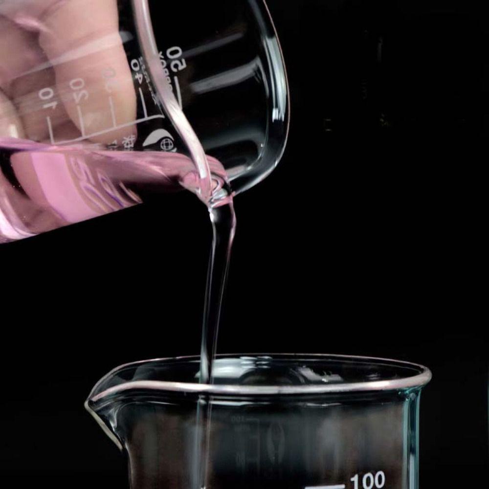 Cyberpulse บีกเกอร์ทําความร้อนลิปสติก, Thicken Heavy Glass Low Form Beakers, Multifunctional DIY โปร่งใสความร้อน-resist วัด Beaker เคมี Lab