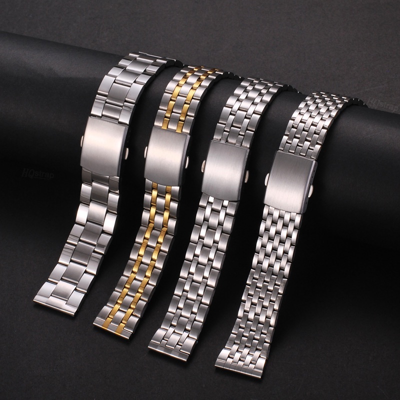 สายนาฬิกาข้อมือสเตนเลส 18 มม. 20 มม. 22 มม. แบบเปลี่ยน สําหรับ Seiko Rolex Watchbands