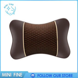 หมอนรองคอ หนัง PU แต่งซิป ตามหลักสรีรศาสตร์ สําหรับพนักพิงศีรษะรถยนต์ รถบรรทุก