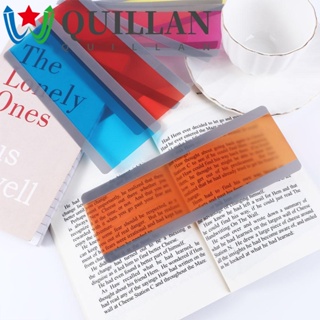 Quillan แถบไม้บรรทัด แบบใส ไฮไลท์ สําหรับนักเรียน ครู สอน อ่านหนังสือ