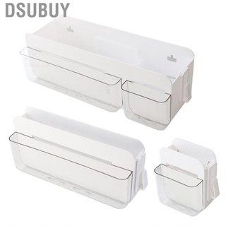 Dsubuy Multifunctional Clear Wall Mount  Holder Mobile Phone Charging Stationery Cosmetics Storage Rack