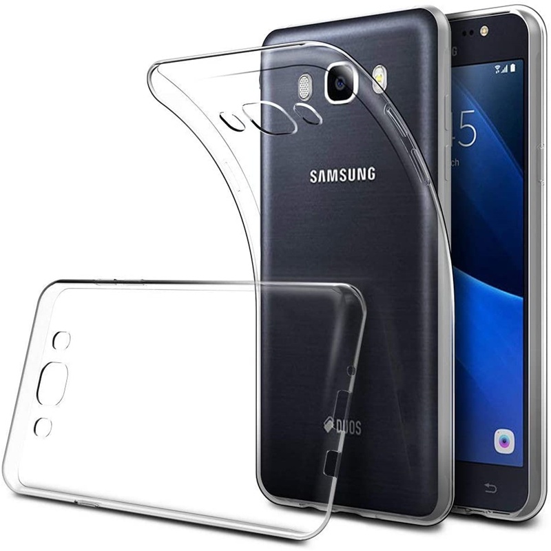 สําหรับ Samsung Galaxy J7 2016 5.5 นิ้ว SM-J710F J710G J710H J710M J710K นุ่มซิลิโคนใสยืดหยุ่นกันกระ