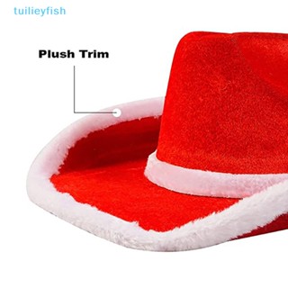 【tuilieyfish】ชุดซานตาคลอส สีแดง สไตล์คาวบอย ของขวัญปีใหม่【IH】