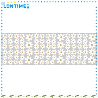 Lontime สติกเกอร์ไวนิล ลายดอกเดซี่ 30*90 ซม. สีขาว ลอกออกได้ สําหรับติดตกแต่งผนังห้องนอนเด็กวัยหัดเดิน