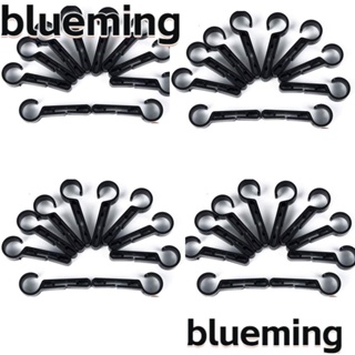 Blueming2 คลิปตะขอไฟหน้า ABS สีดํา อุปกรณ์เสริมหมวกกันน็อค เพื่อความปลอดภัย 40 ชิ้น