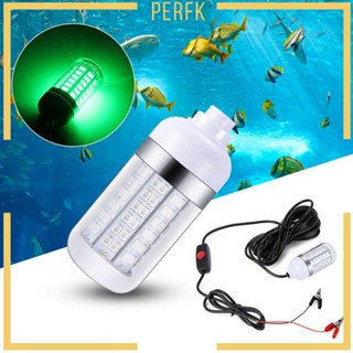 [Perfk] โคมไฟตกปลาใต้น้ํา 12V 15W 2835SMD สีเขียว