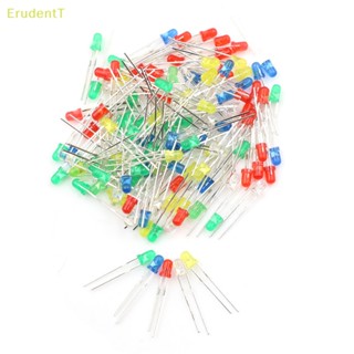 [ErudentT] ไดโอดเปล่งแสง LED 20mA 2Pin 3 มม. สีแดง เขียว ขาว ฟ้า เหลือง 100 ชิ้น ต่อชุด [ใหม่]