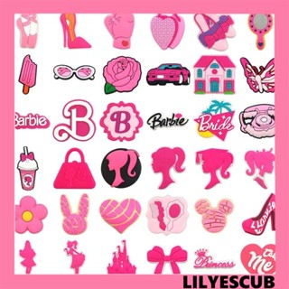 Lilyescub แผ่นแพทช์ PVC ลายบาร์บี้ 3D Diy อุปกรณ์เสริม สําหรับตุ๊กตาบาร์บี้ 10 ชิ้น