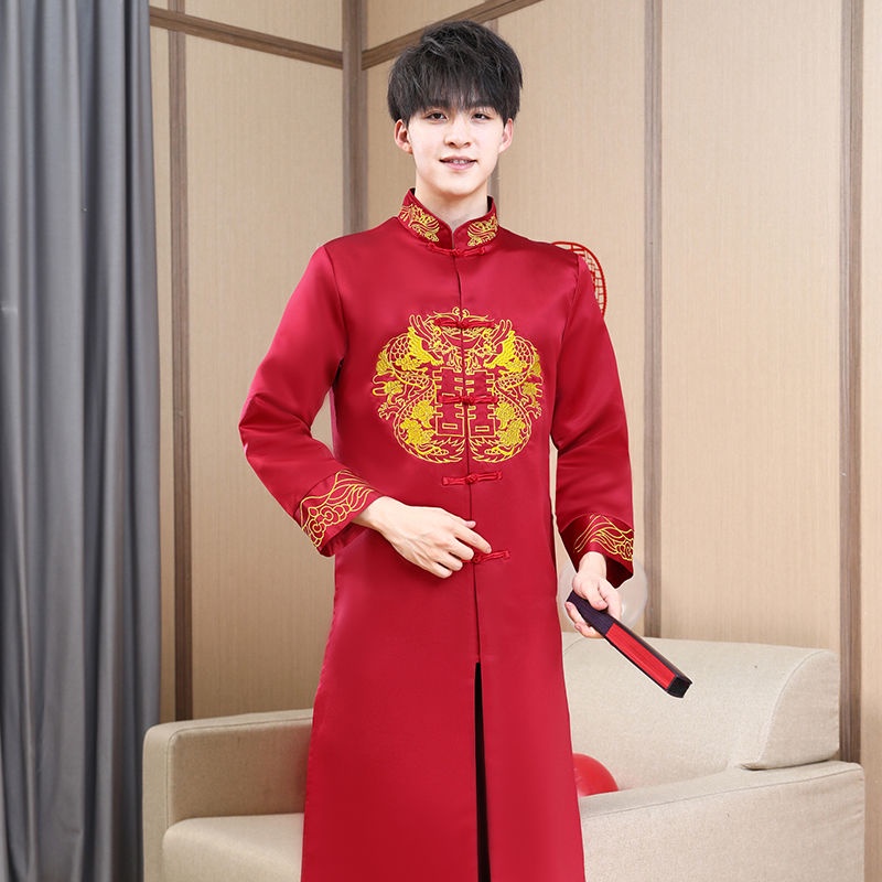 中 中国เครื่องแต่งกายบาโรกีบารา装男装头中国风装大衣式服套装สไตล์ที่ดีที่สุดผู้ชายชุดพี่ชายชุดถังสูทผู้ชายจีนตลก9.26 - รูปที่ 5