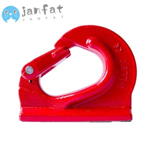 Janfat ตะขอยกของหนัก โลหะผสมเหล็ก รับน้ําหนักได้ 4400 ปอนด์ G80 สีแดง พร้อมสลัก 2T พร้อมตะเกียบเคลือบ สําหรับงานเชื่อม