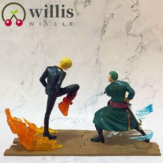 Willis โมเดลฟิกเกอร์ PVC รูปการ์ตูนอนิเมะ Roronoa Zoro Vinsmoke Sanji ขนาด 16 ซม. ของขวัญวันเกิด สไตล์ญี่ปุ่น