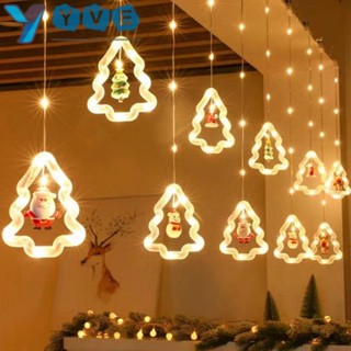 Yve สายไฟหิ่งห้อย LED 10 ดวง รูปดาว 3 ม. ชาร์จ USB สําหรับตกแต่งคริสต์มาส