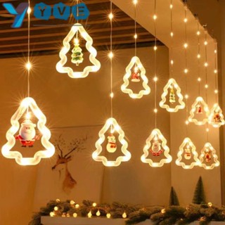 Yve สายไฟหิ่งห้อย LED 10 ดวง รูปดาว 3 ม. ชาร์จ USB สําหรับตกแต่งคริสต์มาส