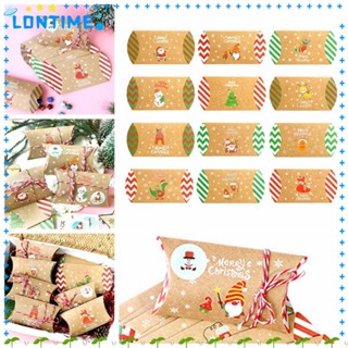 Lontime กล่องบรรจุภัณฑ์ ปฏิทินคริสต์มาส แฮนด์เมด DIY 24 ชิ้น